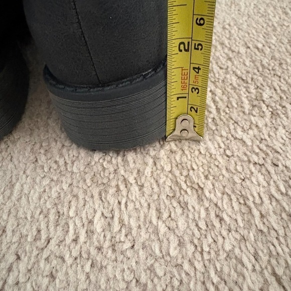 NWT MUK LUKS Women's Gray Mid-Calf Boots Size 7 Knit Cuff Side Zip Memory Foam - Picture 11 of 16